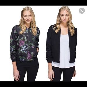 Lululemon Reversible Floral Bomber Jacket